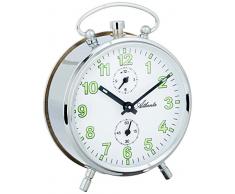 Atlanta réveil 1063–19 analogique mécanique (Argent)