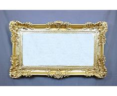 Grand miroir doré style baroque imitation vintage 96 x 56 cm
