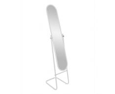 Harbour Housewares Miroir sur Pied Arrondi - Blanc