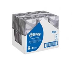 Kleenex 8834 Boîtes de mouchoirs cubiques, 12 paquets de 88 formats, 2 épaisseurs, Doux et résistant, Sans parfum, Couleur : Blanc, 08834060