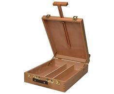 Artina Mallette Chevalet professionnel de table « Nancy » - En bois de Hêtre - rangement pratique - Inclinaison réglable