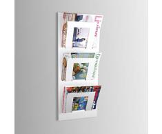 The Metal House Porte-revues mural Blanc