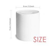 DIYthinker Style mosaïque colorée de Cheval Design Tirelire banques dépargne Adultes céramique-Monnaie Enfants 3,5 Pouces de Hauteur, 3,1 Pouces de diamètre Multicolore