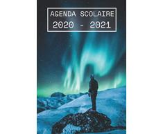 Agenda Scolaire 2020 - 2021: Agenda scolaire espace 2020 - 2021 - standard Primaire - Collège - Lycée - Etudiant - d’août à août - avec calendrier des vacances scolaires par zones et jours fériés