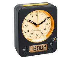 Blooming Weather Combo Réveil analogique avec Temps radiocommandé Plastique Multicolore