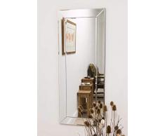 Grande Single Edge vénitien Moderne Robe Miroir Mural 3 FT10 X 1 lit (117 cm x 46 cm)