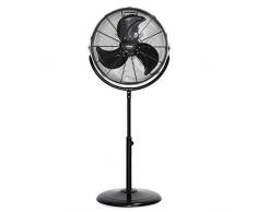 Ufesa FF1450 Ventilateur sur Pied Silencieux, 45 cm de diamètre, Puissant Flux dair, spécial Design de Ses 3 hélices, 3 Vitesses, Inclinaison réglable, Base antidérapante, Noir