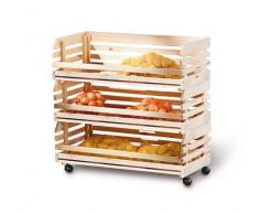 Links 60100450 Etagère Cagettes en Bois empilables pour légumes 79 x 30 x 80 cm