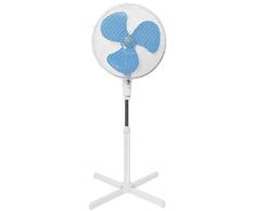 Bestron Ventilateur sur pied oscillant, Hauteur : 122 cm, Ø 45 cm, 45 W, Blanc