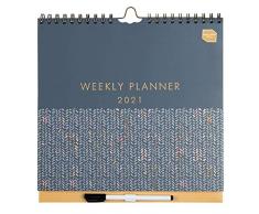 (en anglais) Boxclever Press Weekly Planner. Calendrier mural 2020 2021 grand format. Calendrier scolaire 2020 2021 d’une semaine par page. S’étend de mi-août 2020 à décembre 2021