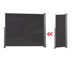 909 OUTDOOR Toile paravent extérieur 170 x 300 cm, Paravent rétractable extérieur Noir, Rideau paravent, Ecran Total 3 mètres, Disponible en différentes Couleurs