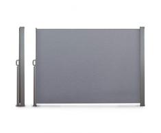 IDMarket - Paravent extérieur rétractable 300 x 160 cm Gris Clair Store latéral