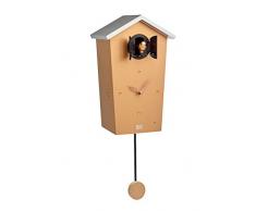 KOOKOO Birdhouse cuivre, Coucou Moderne avec Chants des 12 Oiseaux ou Coucou, Horloge Coucou Design avec Pendule, Enregistrement naturels de Jean-Claude Roché