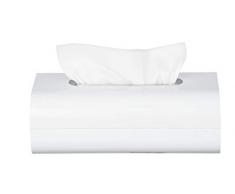WENKO DIE BESSERE IDEE Boîte à mouchoirs Oria Blanc