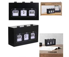 Les Colis Noirs LCN - Calendrier Flip Flap en Plastique - Perpétuel Date Jour Décoration - 291
