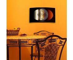 Dixtime 3DS-0325 Horloge murale design abstraite silencieuse sans tic-tac