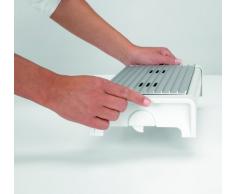 Brabantia 477164 Chauffe-Plat avec Grille Gris 2 Bougies Blanc