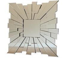 Starburst Miroir Mural vénitien rectangulaire en Verre 90 cm