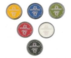 Miroir de poche à chouettes crème rouge