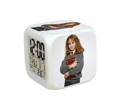 Enfants réveil table de chevet réveil numérique réveil avec port de chargement USB LED veilleuse colorée brillant petit réveil réveil lumière multifonction muet enfants cadeau B1163