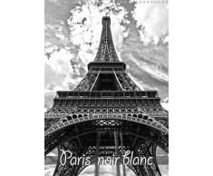 Paris noir blanc (Calendrier mural 2021 DIN A3 vertical): La capitale Paris en noir et blanc, vue dun taxi (Calendrier mensuel, 14 Pages )