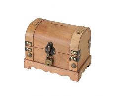 HMF 6414-50 Tirelire en Bois avec Serrure | 18,5 x 12 x 14 cm | Petit | Namibie