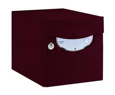 Decayeux 3015821216551 Boîte aux lettres double face IGUANE - Bordeaux, Rouge Ral 3005