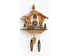 Pendule à coucou à quartz Maison de Forêt Noire avec musique, piles incluses TU 4216 QM