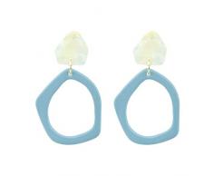 Boucle DOreille En Irrégularité Acrylique Acrylique Atmosphérique DAlmanach De Tempérament