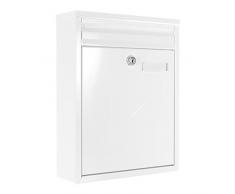 Boîte aux lettres murale Rottner Como Blanc,économiez 10 euro