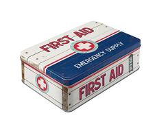 Nostalgic-Art 30721 Pharmacy First Aid II Boîte de Rangement pour nécessaire de Pharmacie Format Plat