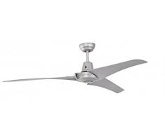 Pepeo Vourdries ventilateur de plafond argenté 142 cm