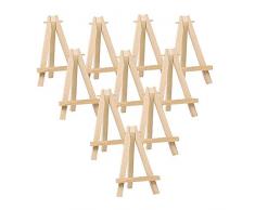 Trillycoler 10x Artiste Bois Mini Chevalet Triangle Mariage Table Stand Display porte Carte