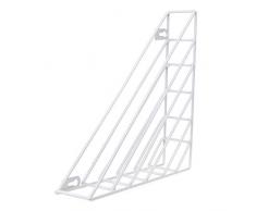 Yajiun Porte Revue Mural Metal Triangle,Porte Journaux Mural,Rangement Journaux Mural 23x23x32cm
