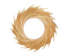 dianhai306 Soleil Miroir Tenture Miroir Nordic Rotin Miroir Art Déco Miroir pour Salon Chambre Couloir Salle De Bains Miroir