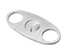 Siming Coupe Cigare, Double Lame de Coupe Guillotine Ciseaux Poche en Acier Inoxydable