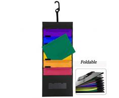 UBAYMAX Trieur Mural Porte Revue A4 Présentoir Mural Composé de 6 Positions Pliable en Plastique