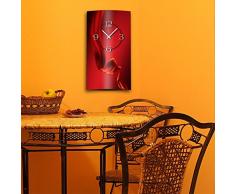 Dixtime 3D-0079 - Horloge murale grise moderne et design - silencieuse