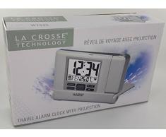 La Crosse Technology WT525 Réveil de voyage à projection - Gris