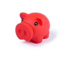 eBuyGB 1274705 Tirelire Cochon Fantaisie pour pièces de Monnaie et Cash – pour Enfant déconomie dOpérations bancaires (Rouge)