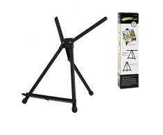 Aluminium Chevalet Conda Art Chevalet de table Tri-pod écran avec pieds en caoutchouc Noir 50 x 61 cm (50,8 x 61 cm) (Double Bras)