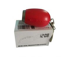 Candyboom Mini Horloge de Projection numérique Horloge LED Portable Horloge de Plafond Murale Projection Watch Nuit Magique Horloge électronique