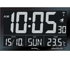 Technoline WS8007 Horloge Radio- Pilotée Noir