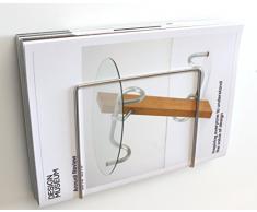 Plew Plew - Porte-revues, Acier Inoxydable, Montage Mural