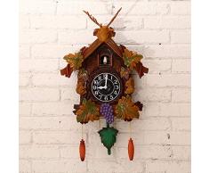 Pendule à coucou horloge forêt horloge rétro pendule horloge décoration murale mode vintage vent coucou horloge, swing temps cloche réveil, décoration de la maison horloge, cadeau de fête de vacances