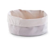 Zeller 18001 Corbeille Ã Pain Ronde, Coton, crÃ¨me, 33 x 10 x 1 cm