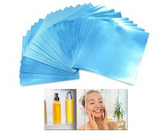 Wandefol 25 Pièces Feuilles Miroir Adéhsives, Miroir Carré Découpable en Plastique, Décoration Amovible pour Chambre, Salon, Salle de Bain