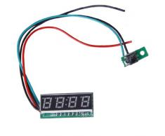 Vert 0,28 pouces LED Horloge Digital Réglable 24 h DC 7-30V pour Voiture Moto