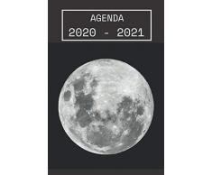Agenda 2020 - 2021: Agenda scolaire espace 2020 - 2021 - standard Primaire - Collège - Lycée - Etudiant - d’août à août - avec calendrier des vacances scolaires par zones et jours fériés