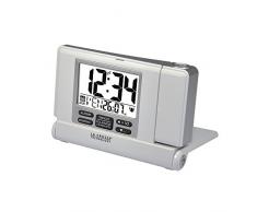 La Crosse Technology WT525 Réveil de voyage à projection et port USB - Blanc
